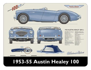 Austin Healey 100 1953-55 Mouse Mat